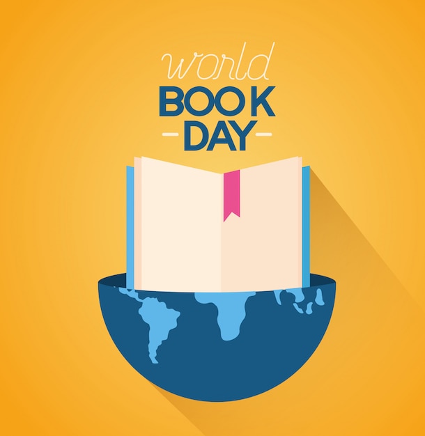 Vecteur gratuit illustration de la journée mondiale du livre