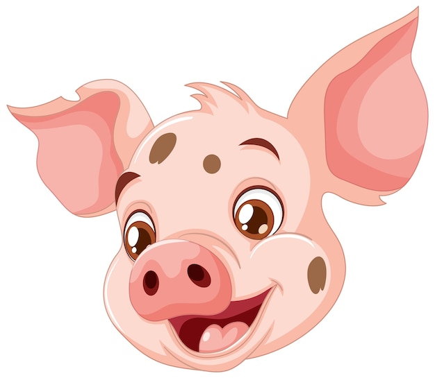 Une Illustration Joyeuse Du Cochon De Dessin Animé