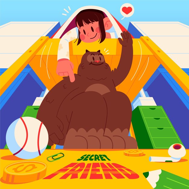 Illustration de livre pour enfants dessinés à la main