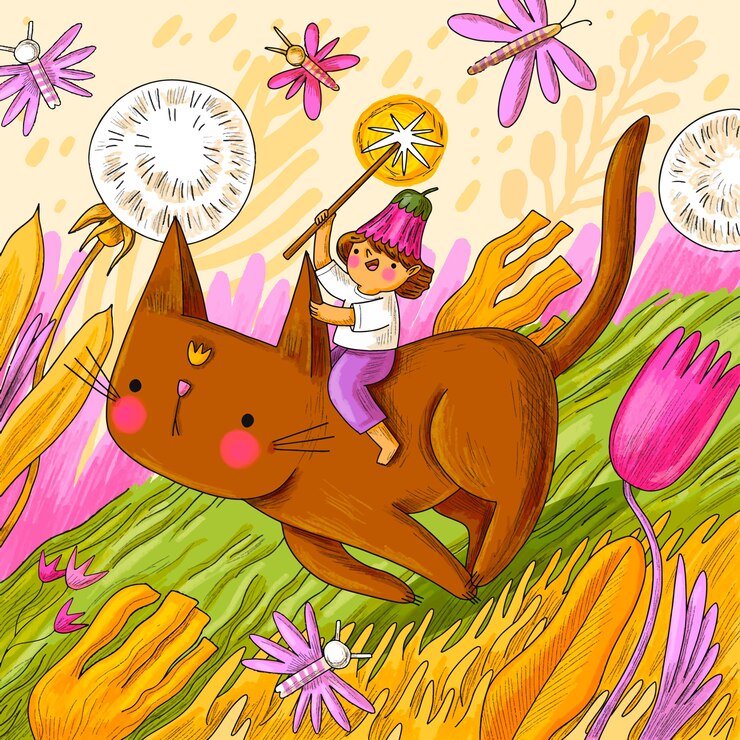 Vecteur gratuit illustration de livre pour enfants dessinés à la main