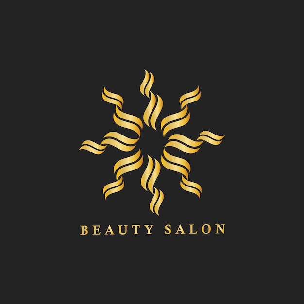 Vecteur gratuit illustration de logo de marque de salon de beauté