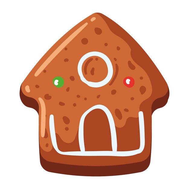 L'illustration De La Maison De Biscuits De Noël Isolée