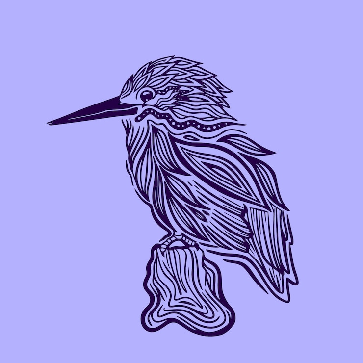Vecteur gratuit illustration de mandala animal dessiné à la main