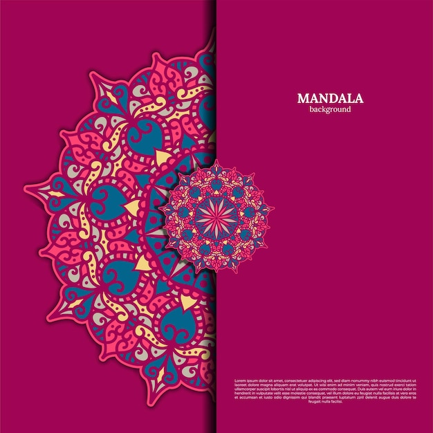 Vecteur gratuit illustration de mandala