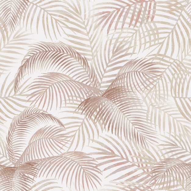 Vecteur gratuit illustration de maquette motif feuilles de palmier