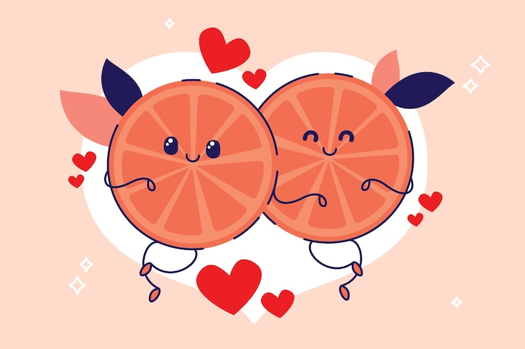Vecteur gratuit illustration de naranja médiatique dessinée à la main