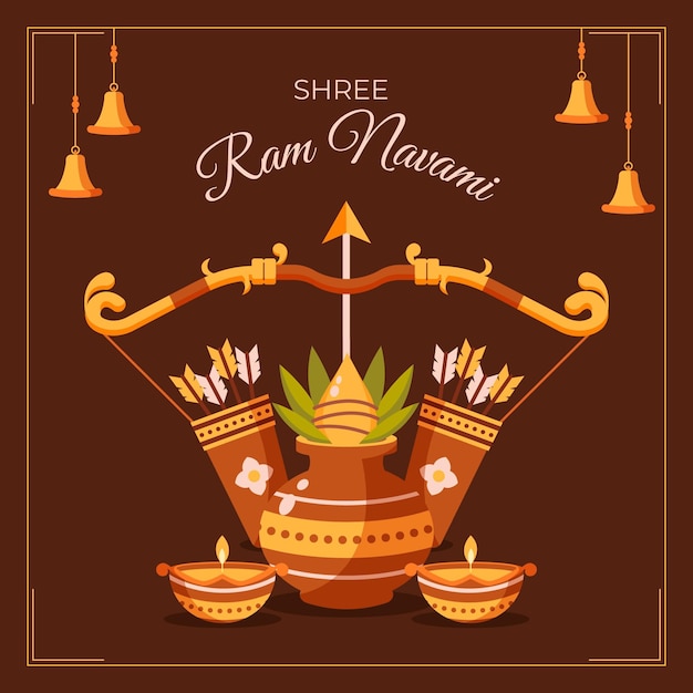 Illustration De Navami Ram Plat