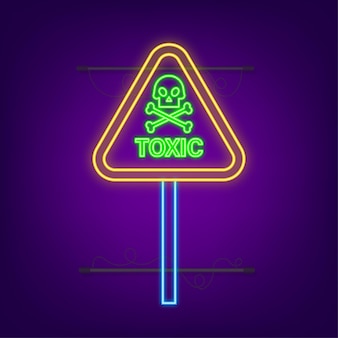 Illustration de néon vert néon sur fond sombre étiquette de logo illustration vectorielle isolée