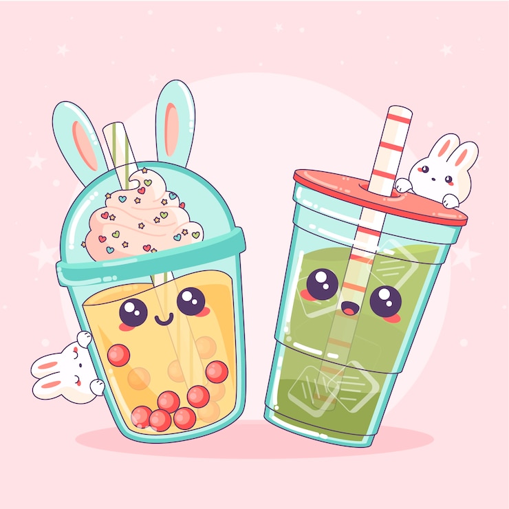 Vecteur gratuit illustration de nourriture kawaii dessinée à la main