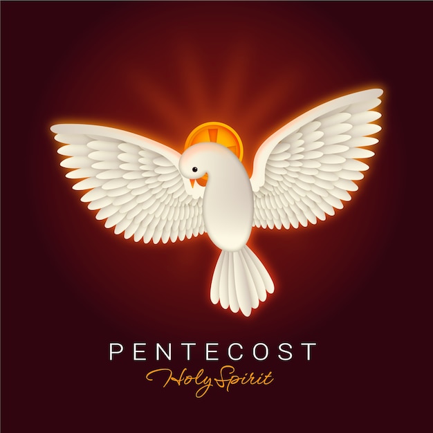 Illustration de pentecôte dégradée