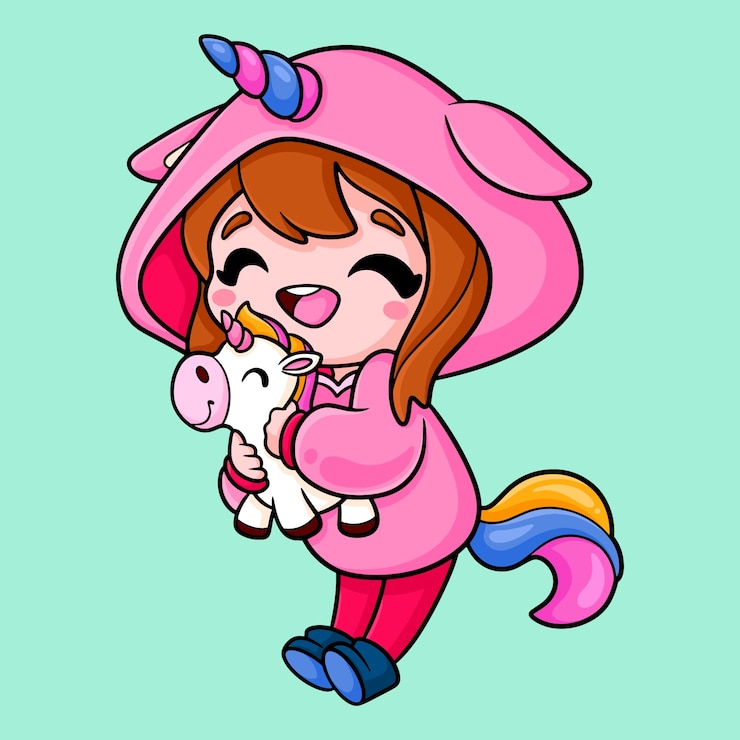 Vecteur gratuit illustration de personnage de dessin animé asiatique dessiné à la main