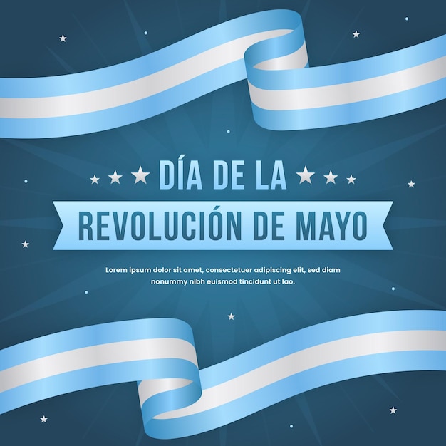 Illustration De Plat Argentin Dia De La Revolucion De Mayo