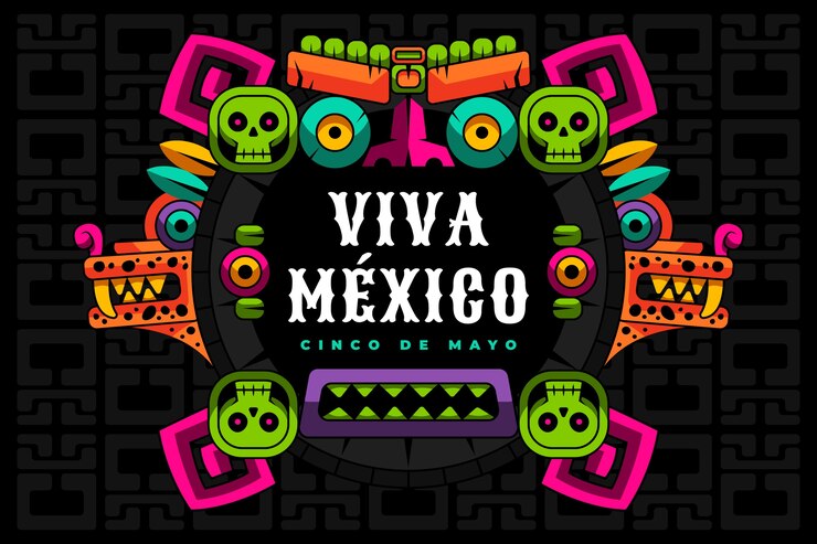 Vecteur gratuit illustration plate de cinco de mayo