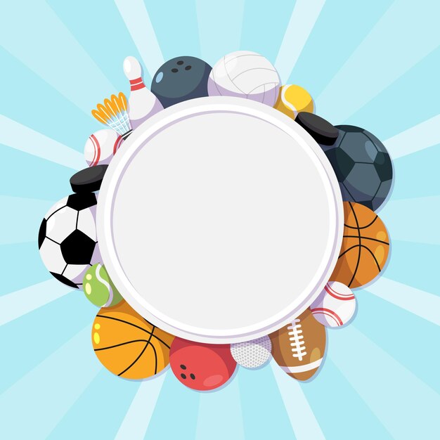 Illustration plate de la journée nationale des sports