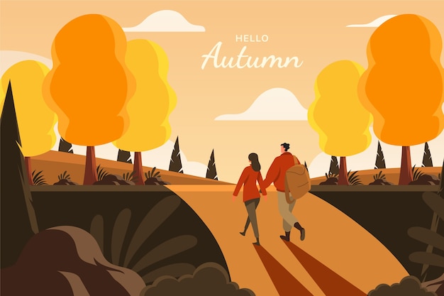 Illustration Plate Pour L'automne