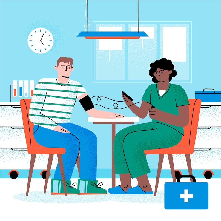 Vecteur gratuit illustration plate pour la célébration de la semaine nationale des infirmières