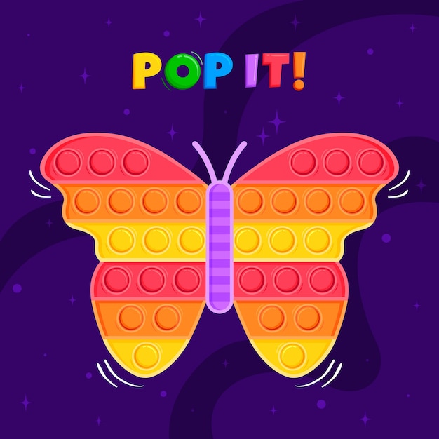 Illustration Pop It Dessinée à La Main