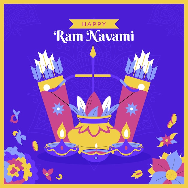 Illustration De Ram Navami Plat