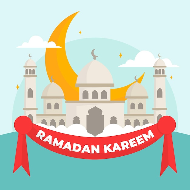 Illustration De Ramadan Plat