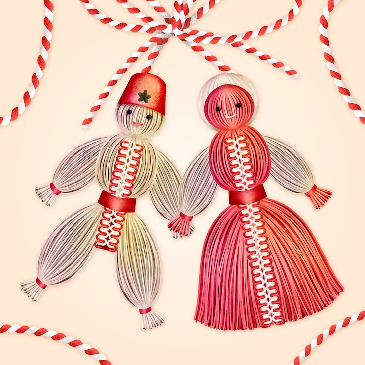 Vecteur gratuit illustration réaliste de baba marta