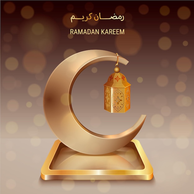 Illustration réaliste du ramadan kareem