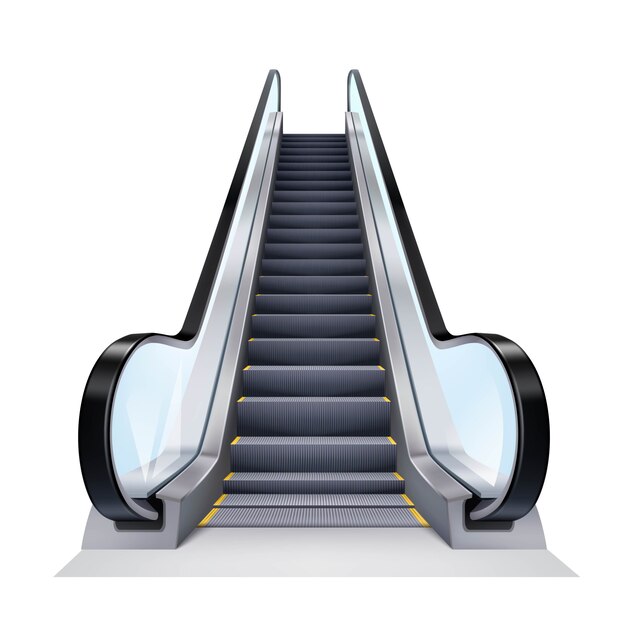 Illustration réaliste d&#39;escalator