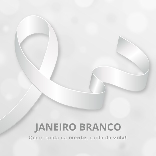 Illustration réaliste de janeiro branco