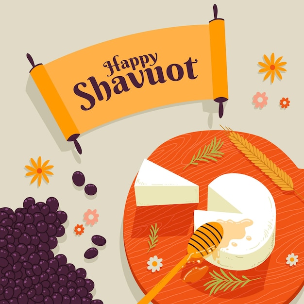 Illustration De Shavuot Dessiné à La Main