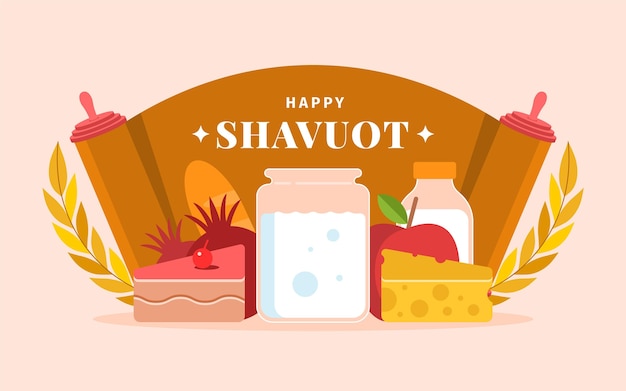 Illustration De Shavuot Plat