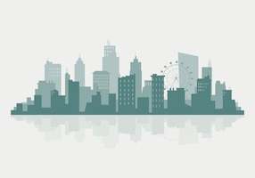 Illustration de skyline silhouette