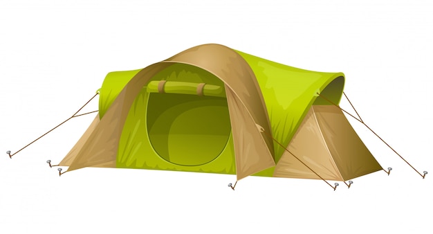 Vecteur gratuit illustration de tente touristique