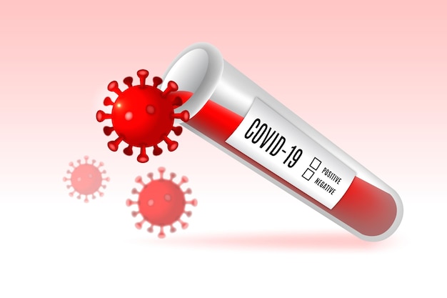 Illustration De Test Sanguin De Coronavirus