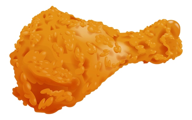 Illustration vectorielle d'un bâton de poulet frit