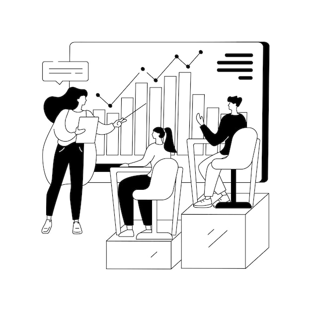 Illustration Vectorielle De Concept Abstrait D'éducation Interne éducation Interne Des Employés Programme De Développement Professionnel Formation Conférencier Coach D'affaires Travail D'équipe Apprentissage Métaphore Abstraite