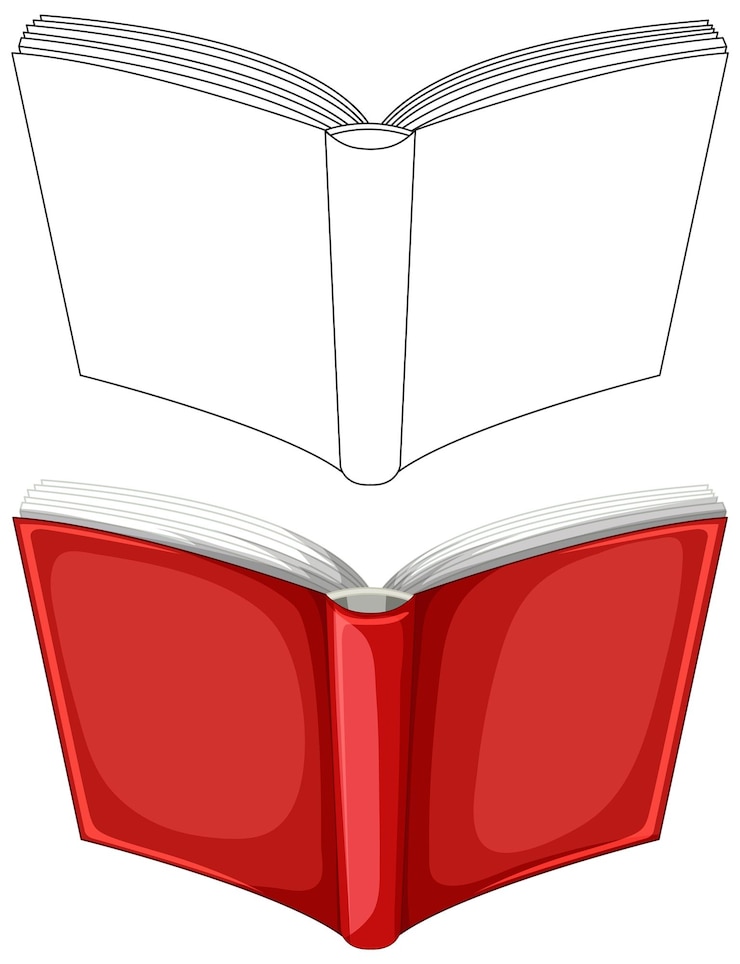 Vecteur gratuit illustration vectorielle du livre ouvert