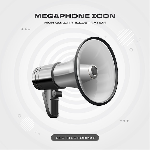 Illustration vectorielle du mégaphone