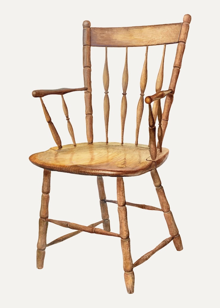 Vecteur gratuit illustration vectorielle de fauteuil vintage, remixée à partir de l'œuvre de donald harding