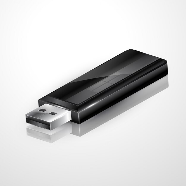 Illustration vectorielle lecteur flash usb