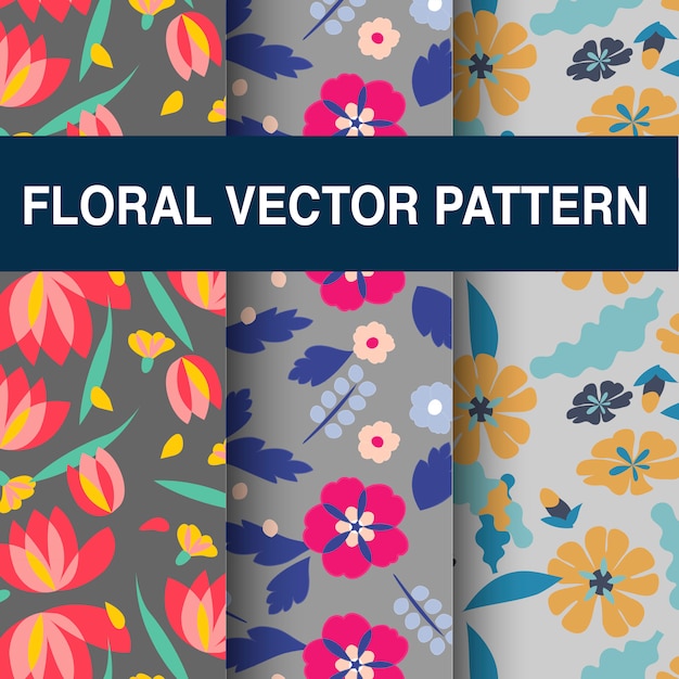 Illustration Vectorielle De Motif Floral