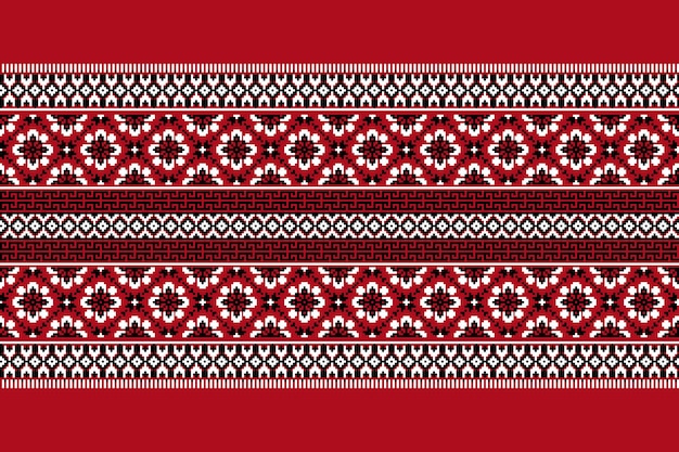 Illustration Vectorielle De L'ornement De Modèle Sans Couture Folklorique Ukrainien Ornement Ethnique élément De Bordure Art Folklorique Biélorusse Ukrainien Traditionnel Motif De Broderie Tricoté Vyshyvanka