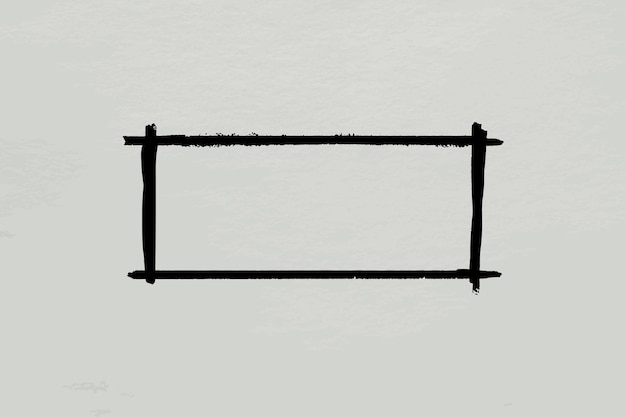 Vecteur gratuit illustration vectorielle de rectangle noir brosse cadre