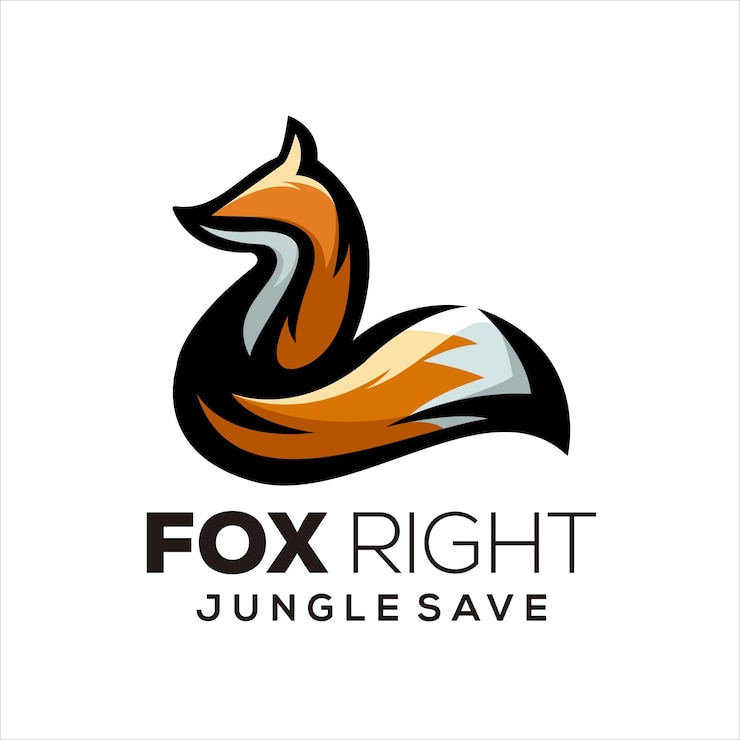 Illustration vectorielle de renard logo