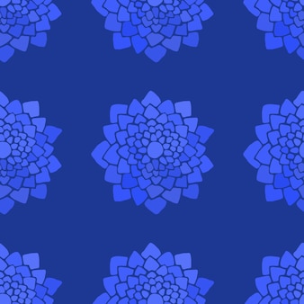 Illustration vectorielle transparente motif floral aquarelle lotus bleu sur fond bleu. fond oriental chinois, japonais ou indien. pour la carte de voeux, l'invitation ou le studio de yoga et la saint-valentin