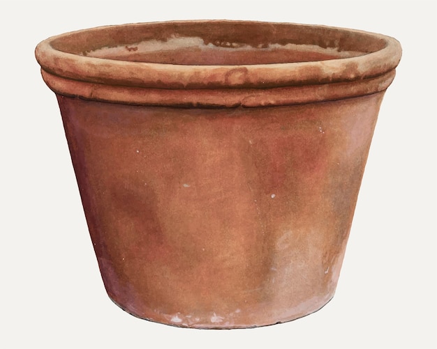 Illustration vectorielle d'urne à fleurs vintage, remixée à partir de l'œuvre de Clarence W. Dawson