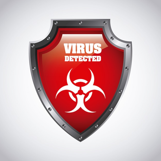 illustration vectorielle de virus design graphique