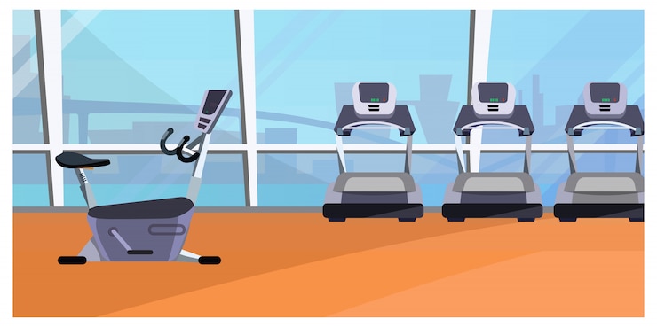 Vecteur gratuit illustration de la zone cardio