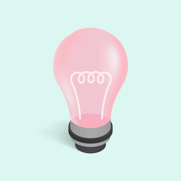 Vecteur gratuit image vectorielle d'une icône d'ampoule