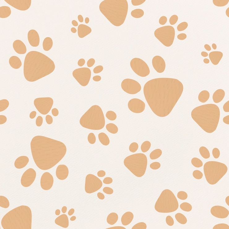 Vecteur gratuit impression de fond animal sans couture, illustration vectorielle d'impression de patte mignon