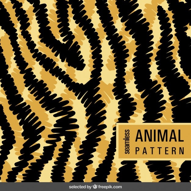 Vecteur gratuit imprimé animal dans le style doodle