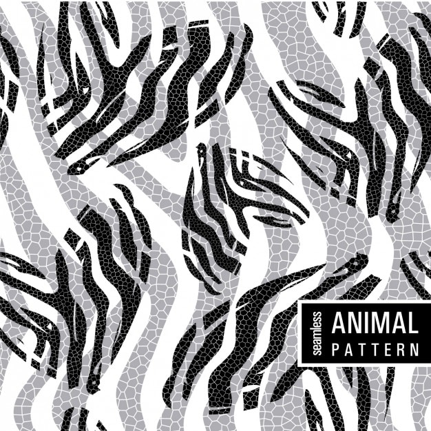 Imprimé Animal Dans Un Style Monochrome